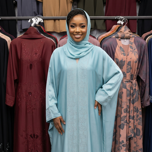 Abaya de Dubaï 2026 Attrayante pour Femme, Kaftan Fait Main, Traditionnel Islamique, Vintage, Maxi, Ourlet Évasé, en Polyester Respirant, pour Soirée et Fête - Product Image 2