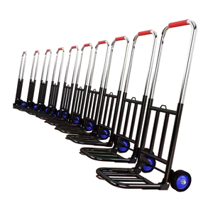 Chariot pliant portable en acier inoxydable pour courses, marchandises et bagages, léger et adapté <span class=keywords><strong>à</strong></span> la montée d'escaliers - Product Image 1