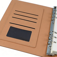 Carnet de notes A5 en cuir écologique personnalisé avec logo promotionnel, classeur à feuilles mobiles, organiseur de documents 100 feuilles, cadeau d'affaires