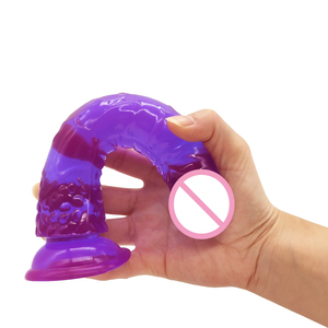 Realistic Dildo Anal Masturbator Sex Toys for Couples Crystal Jelly Dildo Suction Cup <strong>Penis</strong> Thrusting Dildo Phalos for Women <strong>Hot</strong> - Product Image 5