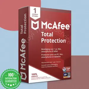 McAfee Total Protection Premium 10デバイスPC用の1年間のサブスクリプションアンチウイルスMacIOSAndroid家族全員のための完全保護