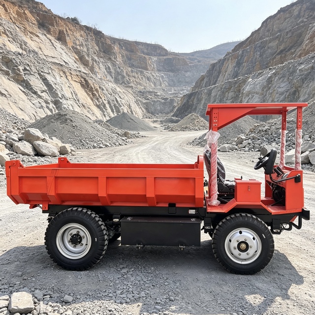 Mining Electric Dump Truck 4 Ton Enpower Controller Damper Minero Zero Emission Electric Dumper for Gold Mine