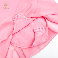 Robe de danse en mousseline de haute qualité avec jupe intégrée pour filles, tenue de performance de ballet et de gymnastique pour enfants