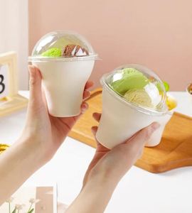 Emballage alimentaire compostable et biodégradable pour la vente de nourriture de rue, contenant en papier avec couvercle, conçu pour les hot-dogs, les saucisses, les en-cas, respectueux de l'environnement - Product Image 3