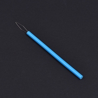 Enfile-aiguille cylindrique en plastique en gros avec aiguille longue et outil de traction pour accessoires de couture et broderie DIY