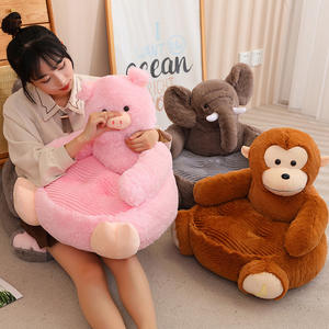 Fufei Factory Vente en gros Canapé en peluche pour enfants, jouets en peluche en forme d'animaux, ours en peluche non rembourré, panda en peluche, canapé pour animaux de compagnie, coussin paresseux 50cm - Product Image 2