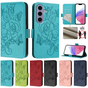 Mode Rose Floral Portefeuille Étui En Cuir Pour <span class=keywords><strong>Samsung</strong></span> <span class=keywords><strong>Galaxy</strong></span> S25 S24 Plus S22 Ultra S23 FE <span class=keywords><strong>Xcover</strong></span> 7 6 Pro <span class=keywords><strong>5</strong></span> 4 M55 M62 Couverture de Téléphone - Product Image 1