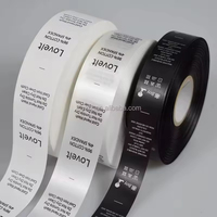 Mesin cetak Flexo Label perawatan cuci pakaian gulung otomatis 2 + 1 warna untuk nilon poliester, kertas