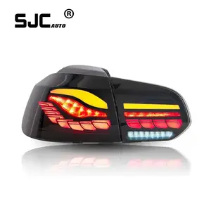 SJC汽车配件升级全发光二极管尾灯大众高尔夫6 2013-2018转向灯刹车灯