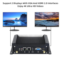 Ordinateur Industriel Wintel Pro, Boîtier TV Windows 10, RAM 4/6/8Go, ROM 128/256/512Go, Processeur Intel Dual Core, Boîtier Mini ITX