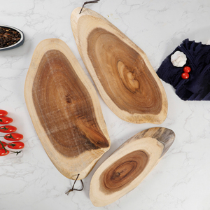 Gỗ keo Thô Cắt toàn bộ gỗ thớt gỗ tự nhiên hình dạng bất thường bánh mì trái cây Hội Đồng Quản trị cắm trại ăn uống Hội Đồng Quản Trị - Product Image 2