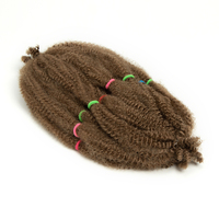 Extensions de cheveux synthétiques 100% haute température pour tresses au crochet, style Sister Lock, Afro Kinky, Jerry Curl, en vrac