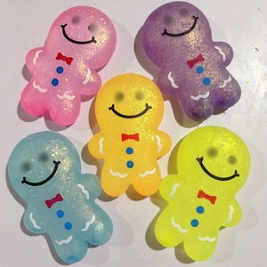 Jouet anti-stress transparent à paillettes à récupération lente, jouet souple de Noël à thème dessin animé, cadeau idéal pour les fêtes pour garçons et filles - Product Image 6