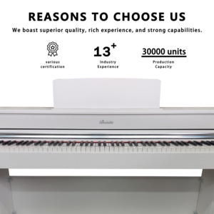Piano numérique droit électronique à marteaux Beisite Custom Brand 88 touches, source de rêve française, rechargeable, en bois massif - Product Image 2