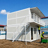 Casa Contenedor Plegable Expandible Multiestilo, Estructura de Acero Desmontable, Edificio Prefabricado para Oficina en Obra y Alojamiento Personalizado