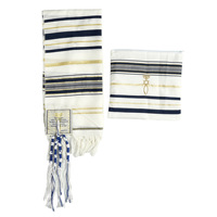 Grande écharpe arabe en polyester châle de prière Talit châle de prière juif israélien casher vente en gros châle de prière multicolore Talit