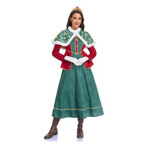 Costume d'Halloween, robe de reine <span class=keywords><strong>médiévale</strong></span> rétro, longue jupe, tenue de spectacle, style <span class=keywords><strong>ferme</strong></span> européenne - Product Image 2