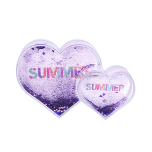 DIY Tình Yêu Quà Tặng Nhựa Đôi Hình Trái Tim Hình Ảnh Quả Cầu Tuyết Long Lanh Khung Ảnh Trái Tim - Product Image 2