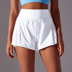 Shorts Deportivos de Tenis Plisados 2 en 1 para Mujer, Cintura Alta, Secado Rápido, Forro Interior, Control de Abdomen, OEM ODM - Product Image 2