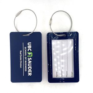 Promotional Giveaways Custom Logo Silicone Luggage Tags Card Holders for Promotional Evens Business <b>Gifts</b> Trade Shows - Product Image 1