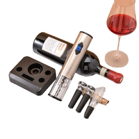 Ensemble ouvre-bouteille électrique en gros nouveau tire-bouchon en métal pour le vin de Champagne idée cadeau