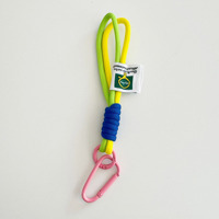 En gros, porte-clés promotionnel en nylon tressé style boxe, cordon de suspension pour voiture et téléphone portable, accessoires de charme chics