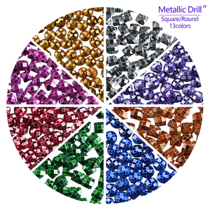 Peinture <span class=keywords><strong>Diamant</strong></span> Personnalisée Effet Poussière de Fée, Kits de <span class=keywords><strong>Broderie</strong></span> Artistique Métallique avec Broches Spéciales Mixtes et Cristaux AB, Effet Luminescent W3000 - Product Image 4