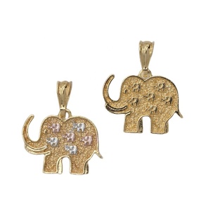 Colgante de elefante con forma de animal, joyería popular, venta al por mayor - Product Image 1