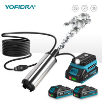 Pompe à eau électrique sans fil 50-80 L/min, pompe de transfert portable alimentée par batterie pour le nettoyage automobile