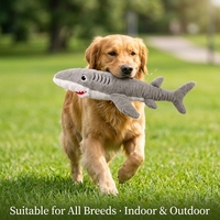 Jouet en peluche pour chien en forme d'animal marin, couineur, froissable, durable, écologique, non toxique, jouet à mâcher interactif pour créatures marines, en vrac