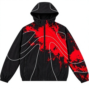 Veste réfléchissante à fermeture éclair avec bande réfléchissante de 3 m, design personnalisé, veste coupe-vent imperméable pour homme, veste coupe-vent réactive à la chaleur - Product Image 1