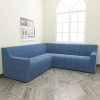 Ensemble de banquettes de restaurant en forme de L de luxe, mobilier de salle à manger commercial, sièges confortables et table robuste