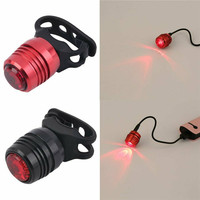 USB-Aufladbare 3-Modus LED-Fahrradlampe Aluminium Mini-Fahrradrücklicht Rote Warnleuchte