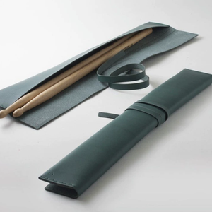Estuche Simple para <span class=keywords><strong>Baquetas</strong></span>, Bolsa de Almacenamiento de <span class=keywords><strong>Baquetas</strong></span> de Percusión de Cuero PU, Regalo para Baterista, Bolsa para <span class=keywords><strong>Baquetas</strong></span> - Product Image 3