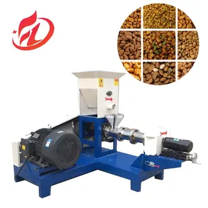 High quality Shrimp Food Feed Meal Making Extruder Floating / Sinking Fish Feed Pellet Production Machine