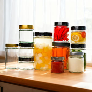 Frascos de Vidrio Transparente de 2 oz, 3 oz, 4 oz, 6 oz, 8 oz y 16 oz con Logotipo Personalizado, Envases para Flores con Tapas Metálicas - Product Image 6