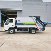 Camion compacteur de déchets Foton 4x2, 5,8 m³, diesel, pour la collecte des déchets résidentiels