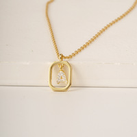 Collier personnalisé en argent S925 avec lettre espagnole, pendentif exquis de luxe léger, collier multifonctionnel personnalisé à la mode