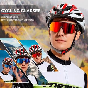 Meilleures lunettes de cyclisme, lunettes de vélo de route, logo personnalisé, verres photochromiques polarisés or/blanc/jaune, légères, anti-UV - Product Image 4