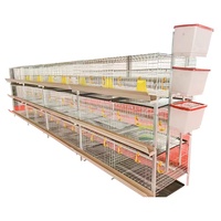 Cages à Poulets et Cailles de Type H à 4 Niveaux, Galvanisées à Chaud, de Haute Qualité, Cages Automatiques en Fil pour Poules Pondeuses, pour Usage Avicole