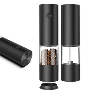 Ensemble moulin à <span class=keywords><strong>sel</strong></span> et à poivre électrique automatique USB, rechargeable, grande capacité améliorée avec LED - Product Image 5