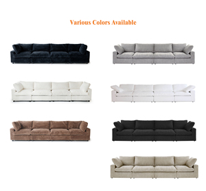 S1011 Divano Letto Componibile di Lusso in Stile Nordico Moderno, Set di Divani Componibili per Soggiorno di Villa, Arredamento Francese - Product Image 2