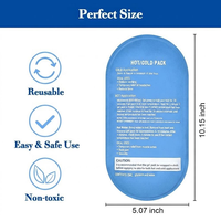 Compresse chaude et froide en gel de nylon souple réutilisable de qualité médicale avec logo personnalisé pour les douleurs musculaires, les gonflements et la thérapie de réadaptation