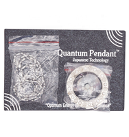 Bijoux à breloques originaux Ions négatifs Bio Quantum Science Colliers à énergie scalaire Pendentif porte-bonheur Avantages pour la santé japonaise