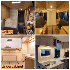 Rv Interior Led Light 12V 24V Camper Van Caravan RV Yacht Boat Trailer Led Lights Motorhome Roof Dome Light Interior Led Caravan RV Light