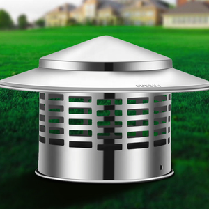 Couvre-tuyau d'évacuation de toit en acier inoxydable 304, capuchon de pluie, anti-oiseaux, ventilation en PVC, cheminée respirante, parapluie - Product Image 4