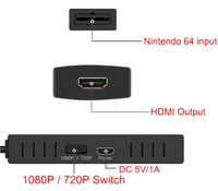 Nuevo Convertidor de Nintendo64 a HDMI, Cable HD Link, N64 a un Nuevo Televisor HDMI, Conecta y Reproduce, N64/SNES/NGC a HDMI 1080