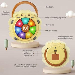 Tambor Musical para Bebés <span class=keywords><strong>Tumama</strong></span>, Juguete con Luz y Sonido, Instrumento Musical de Juego - Product Image 5