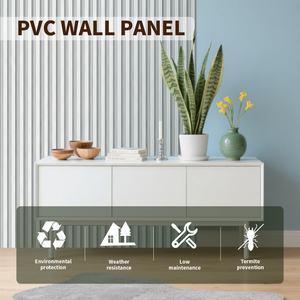 Art Wall Tv Wall <strong>Panels</strong> Design Interior Fluted Sheets Boards Pvc 3d Waterproof Indoor <strong>Bathroom</strong> <strong>Plastic</strong> Wall Siding <strong>Panel</strong> - Product Image 2