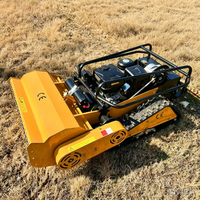 Vente directe usine Robot tondeuse autotracté télécommandé à moteur essence/diesel 800/1000/1200mm Outils de jardin